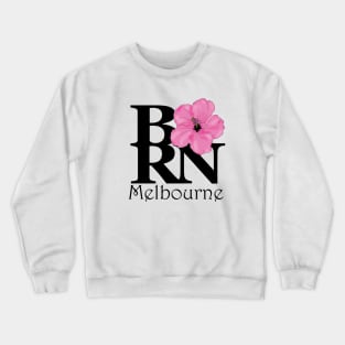 BORN Melborne Pink Hibiscs Crewneck Sweatshirt